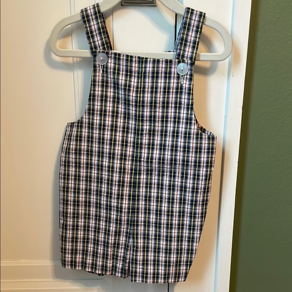 Plaid Kids Overalls